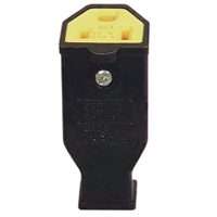 Eaton Wiring Devices SA993 Electrical Connector, 2 -Pole, 15 A, 125 V, NEMA: NEMA 5-15, Black