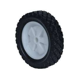 MARTIN Wheel 715P-OF Lawn Mower Wheel, Semi-Pneumatic, Plastic/Rubber