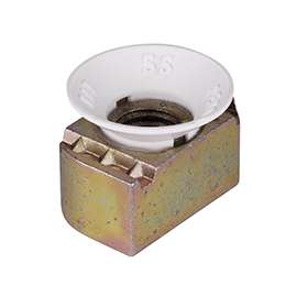 SuperStrut ZCM1001/4-10 Cone Nut, Nylon/Steel, Gold, Galvanized