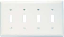 WHT 4G 4TOG Wall Plate
