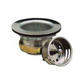 Plumb Pak PP820-28 Basket Strainer Assembly, 2-7/8 in Dia, Stainless Steel, Chrome, For: 2 to 2-1/2 in Dia Opening Sink
