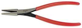 Duckbill Pliers, Flat Nose, Forged Alloy Steel, 7 25/32 in