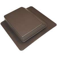Duraflo 6065BR Roof Vent, 17.256 in OAW, 61 sq-in Net Free Ventilating Area, Polypropylene, Brown