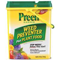 Preen 21-63907 Weed Preventer Plus Plant Food, Granular, 16 lb Drum