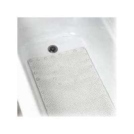 Zenna Home 77WW Bath Mat, 28 in L, 16 in W, Rubber, White