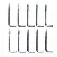 ProSource Screw Hook, 3/8 in Opening, 3 mm Thread, 1-3/8 in L, Steel, Zinc
