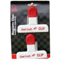 CHEF CRAFT 20858 Magnetic Mini Clip, 3 in W, Red/White