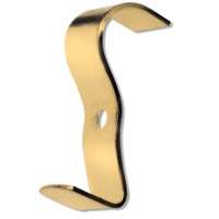OOK 50571 Wide Molding Hook, Brass