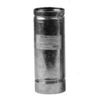 SELKIRK 3VP-24 Vent Pipe, 3 in OD, 2 ft L, Stainless Steel, Galvanized
