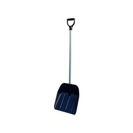 RUGG 28PDX Snow Shovel, 14 in W Blade, Scoop Blade, Polyethylene Blade, Steel Handle, 52 in OAL