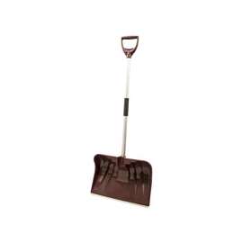 RUGG Lite-Wate 36PLW-S Snow Shovel and Pusher, 20 in W Blade, Polyethylene Blade, Aluminum Handle, D-Shaped Handle