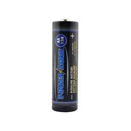 PowerZone LR6-24P Battery, 1.5 V Battery, AA Battery, Alkaline, Manganese Dioxide, Potassium Hydroxide and Zinc