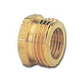 Gilmour 800774-1001 Hose Adapter, 3/4 x 3/4 in, MNPT x FNH, Brass, For: Garden Hose