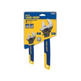 2-pc Adjustable Wrench Sets, 6 in; 10 in Long