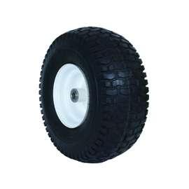 MARTIN Wheel 606DC-TR341I Garden Tractor Wheel, Pneumatic, Smooth, White