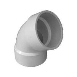IPEX 192603L Pipe Elbow, 3 in, Hub, 60 deg Angle, PVC, White, SCH 40 Schedule