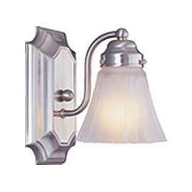 Boston Harbor RF-V-041-BN-3L Vanity Light Fixture, 60 W, 1-Lamp, A19 or CFL Lamp, Steel Fixture, Brushed Nickel Fixture