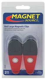 2PK LG RED Magnet Clips