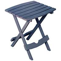 Adams Quik-Fold 8500-94-3936 Side Table, Rectangular, Polypropylene, Bluestone
