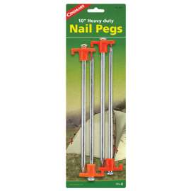 4PK 10" STL Tent Peg