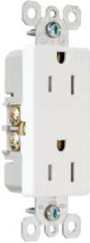 15A WHT Tamp Receptacle