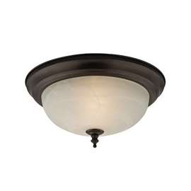 Boston Harbor F51WH02-1005-ORB Two Light Flush Mount Ceiling Fixture, 120 V, 60 W, 2-Lamp, A19 or CFL Lamp