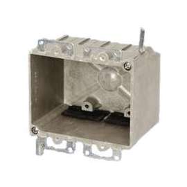 fiberglassBOX 9312-EWK Electrical Box, 2 -Gang, Fiberglass/Polyester, Beige/Tan, Wall, Wing Bracket Mounting