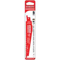 Diablo DS0614BGP5 Reciprocating Saw Blade, 6 in L, 8/14 TPI