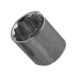 Vulcan MT6525893 Drive Socket, 1-1/4 in Socket, 1/2 in Drive, 12-Point, Chrome Vanadium Steel, Chrome