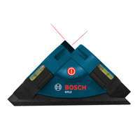 Bosch GTL2 Square Laser Level, 30 ft, +/-1/2 in Accuracy, 2-Beam