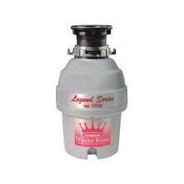 Waste King Legend Series L-3200 Garbage Disposer, 3/4 hp Motor, 115 V, Stainless Steel