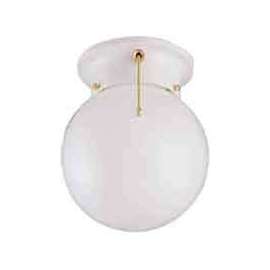 Boston Harbor Ceiling Light Fixture, 0.5 A, 120 V, 60 W, 1-Lamp, A19 or CFL Lamp, Metal Fixture