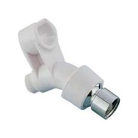 Boston Harbor B1105WH Swivel Ball Joint Shower Bracket, Plastic, White, For: Handheld Shower Head
