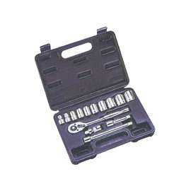 Vulcan TS1015 Socket Set, Chrome Vanadium Steel, Chrome