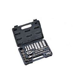 Vulcan TS1020 Socket Set, Chrome Vanadium Steel, Chrome