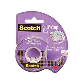 TAPE TRANSPARENT SAT 3/4X650IN