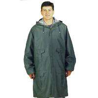 Diamondback 8156GRBXX Rain Parka, 2XL, PVC, Blue, Hooded Collar, Zipper with Snap Down Storm Flap Closure