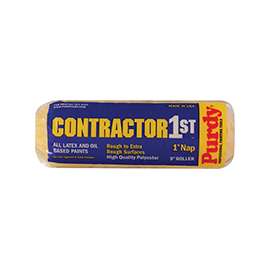 Purdy Contractor 1st 688095 Paint Roller Cover, 1 in Thick Nap, 9 in L, Polyester Cover