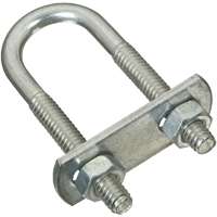 National Hardware N222-075 U-Bolt, 1/4-20 Thread, 2-1/4 in L Thread, Steel, Zinc