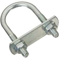 National Hardware N222-083 U-Bolt, 1/4-20 Thread, 1 in L Thread, Steel, Zinc