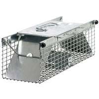 Havahart 1025 Small Animal Trap, 17-1/2 in L, 5.76 in W, 7.22 in H, Spring Loaded Door