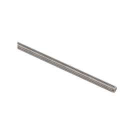 Stanley Hardware 4002BC Series N218-230 Threaded Rod, 3/8-16 in Thread, 36 in L, Coarse Grade, Stainless Steel