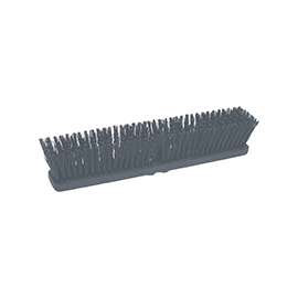 BIRDWELL 2021-12 Broom Head, Threaded, 3 in L Trim, Polystyrene Bristle, Black
