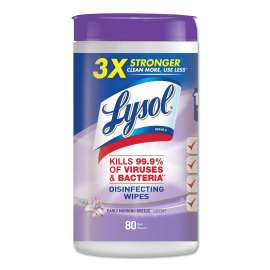 Disinfecting Wipes, 7 x 8, Early Morning Breeze, 80 Wipes/Canister