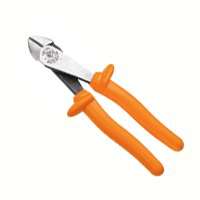 KLEIN TOOLS D228-8 Diagonal Cutting Plier, 8-1/16 in OAL, 1-3/16 in Cutting Capacity, Red Handle, Pistol-Grip Handle