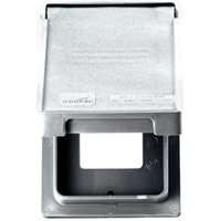 Eaton Wiring Devices S2966W-SP Cover, 4-3/4 in L, 2-61/64 in W, Rectangular, Thermoplastic, White