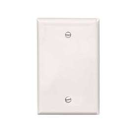 WALL PLATE 1GANG BLANK MID WHT