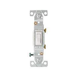 SWITCH TOGGLE COPAL 1P 15A WHT