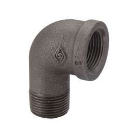 Prosource 6-3/8B Street Pipe Elbow, 3/8 in, FIP x MIP, 90 deg Angle, Malleable Iron, SCH 40 Schedule, 300 psi Pressure