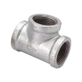 ProSource PPG130R-25X15 Pipe Tee, 1 x 1 x 1/2 in, FIPT, Malleable Steel, SCH 40 Schedule, 300 psi Pressure